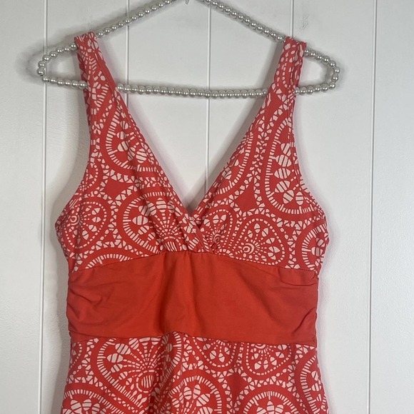 Patagonia Orange Tribal Print Sundress SZ M - Picture 2 of 8